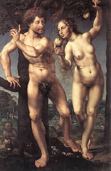 Jan Gossaert Mabuse Adam and Eve Sweden oil painting art
